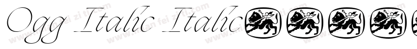 Ogg Italic Italic字体转换